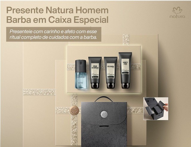 Presente Natura Homem Barba em Caixa Especial - Beleza e saúde - Vila Nova  Aliança, Jacareí 1105066664 | OLX