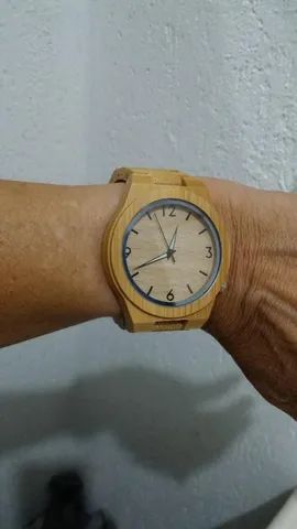 Relógio madeira de bambu. Centro RJ.  - Foto 3