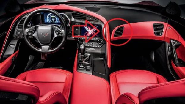 Difusor Saida Ar Central Do Lado Direito Painel Gm Corvette