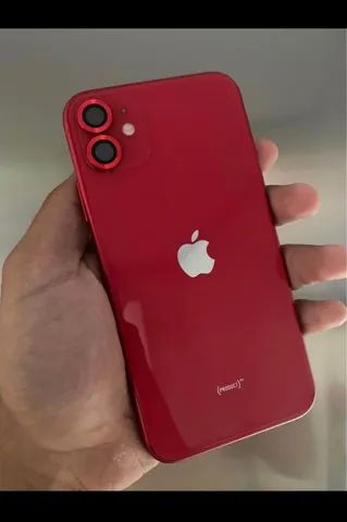 iPhone 11 red 128g com nota e caixa - Celulares e telefonia