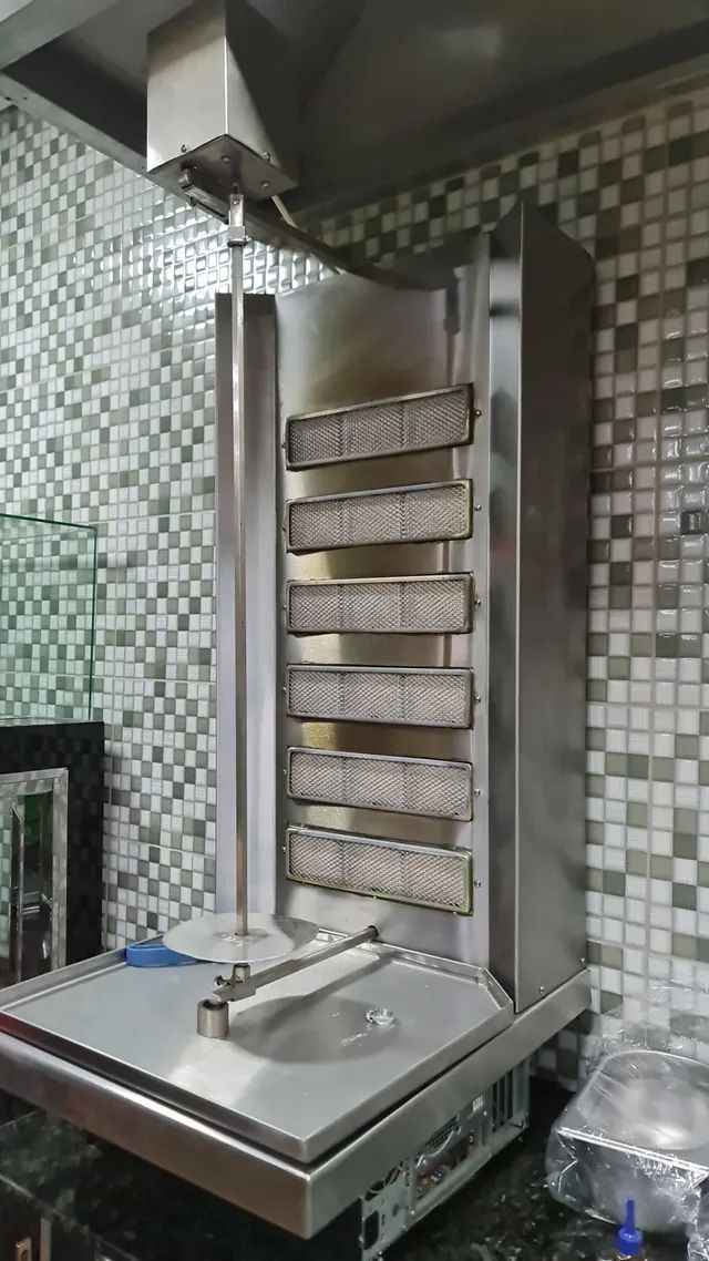 Maquina churrasco grego - kebab - shawarma, automática 