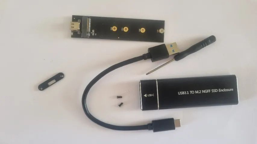 Case Ssd M2 6gbps Sata Ngff Pra Usb 3.1 Pcie Gen2 10gbps - Foto 2