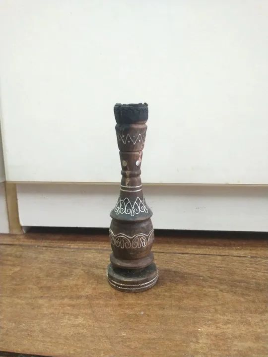 Antiguidade porta vela candelabro  - Foto 5