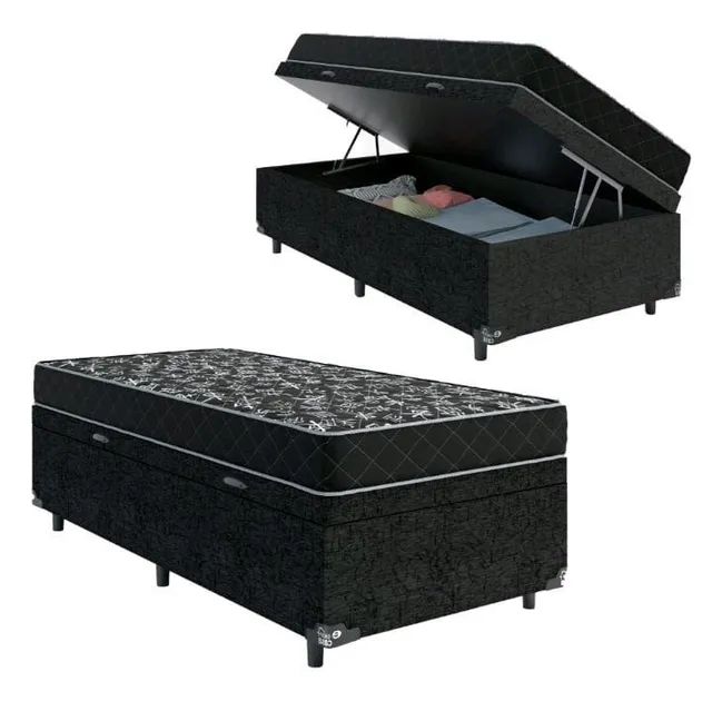 Cama Box baú solteiro+ colchão D20 