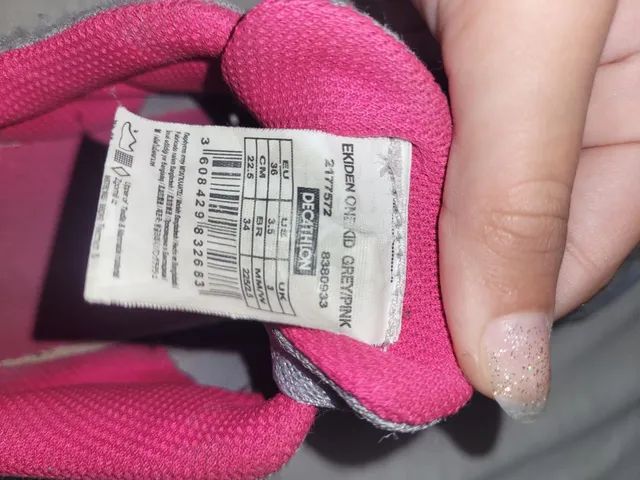 tênis decathonl  com velcro N°34 - Foto 4