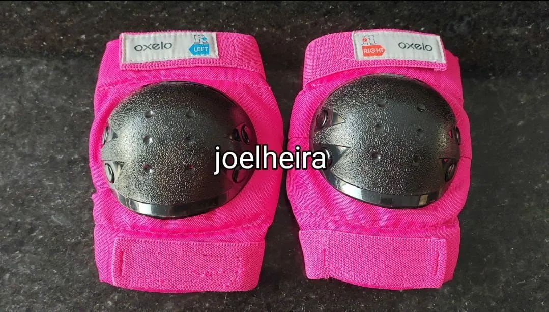 Capacete + kit de proteção OXELO infantil (NOVO) - Foto 5