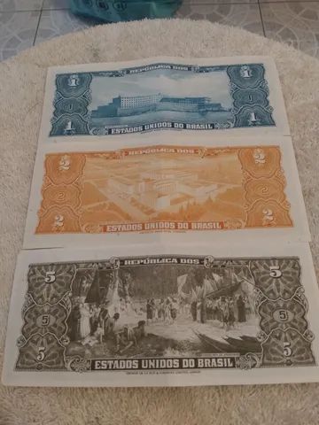 Notas antigas de $1 $2 $5 - Foto 2