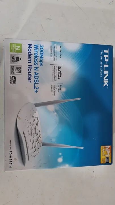 Modem roteador com wifi TP-Link TD-W8961N branco