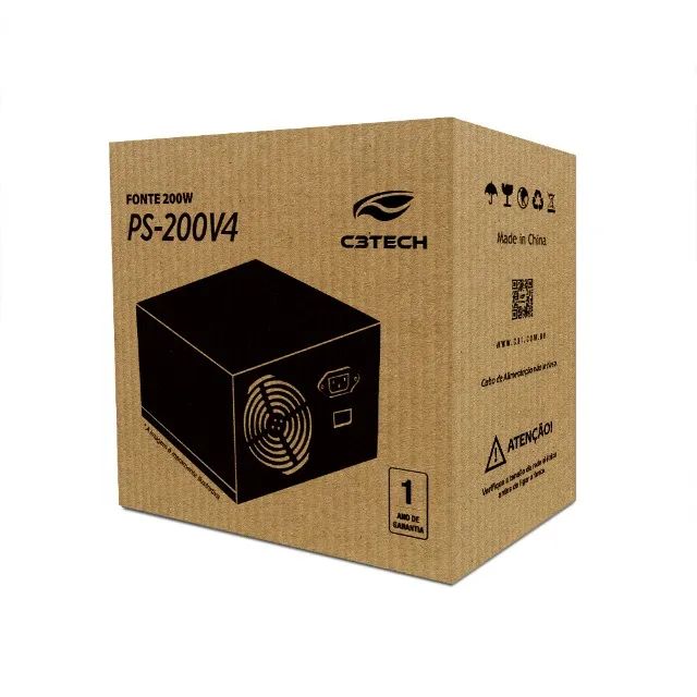 Fonte ATX 200W Real C3Tech PS-200V4 - WZetta - Foto 2