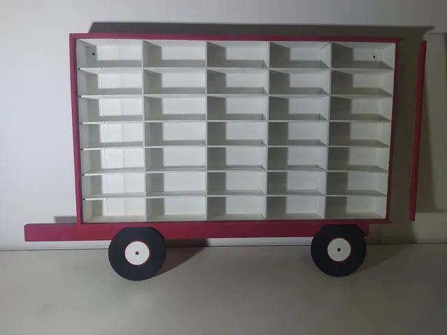 Quadro porta carrinho Hot Wheels em madeira - Foto 2