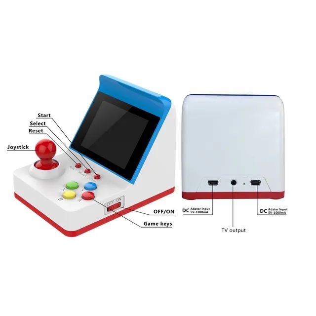 Mini flíper com 2 joystick e 360 jogos pode ligar na Tv  - Foto 4