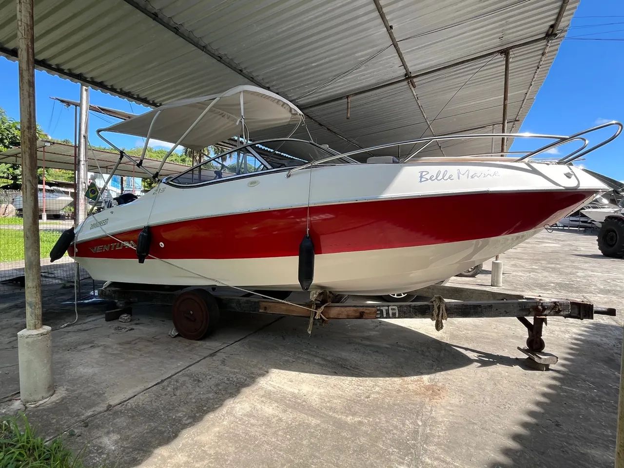 Lancha Ventura Cabin Comfort 215 - 22 Pés - Cabinada - Impecável - Revisada - Foto 8