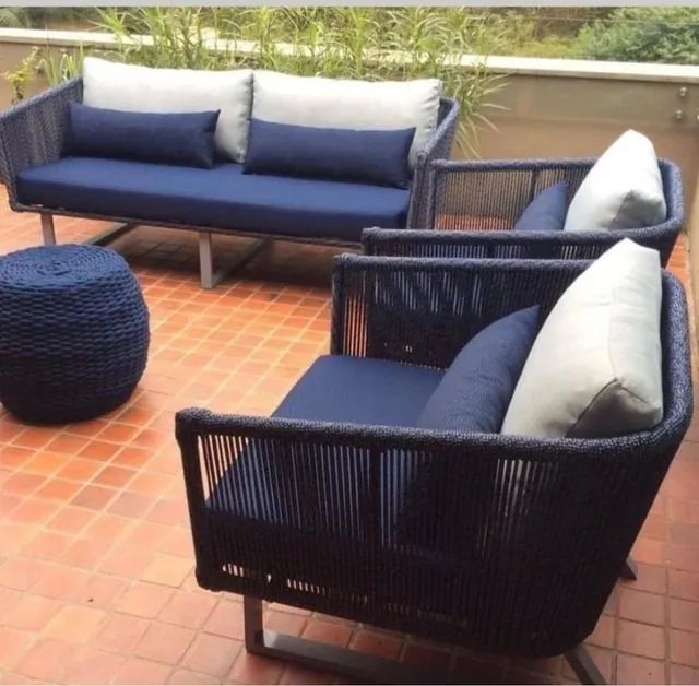 jogo sofa corda nautica direto da fabrica