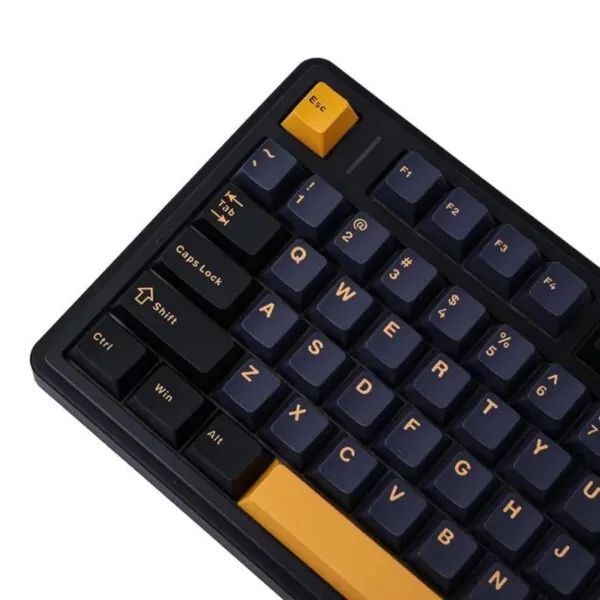 Teclado EPOMAKER AULA F75 Thunder Black com Switch Gray wood