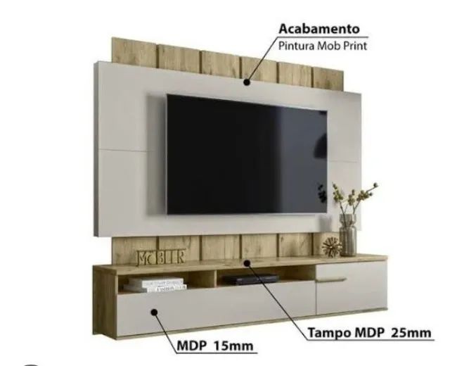 painel com nicho ripado sena - Foto 3