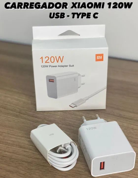 Carregador Xiaomi 120W USB-C - redmi turbo