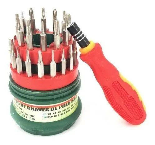 Jogo de Chaves Precisão P/ Celular 31 Peças em 1 - Novo