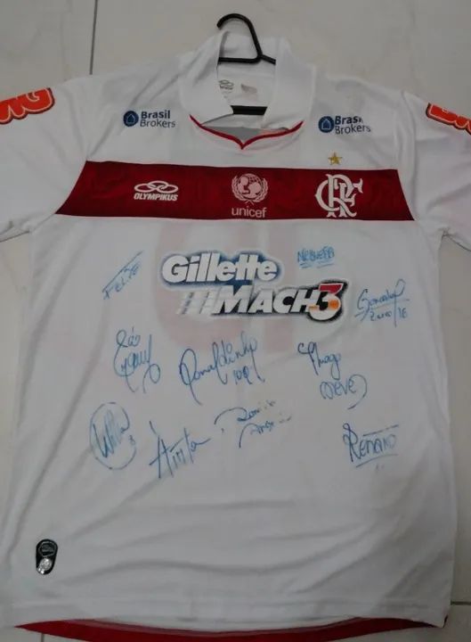 Camisa do Flamengo autografada