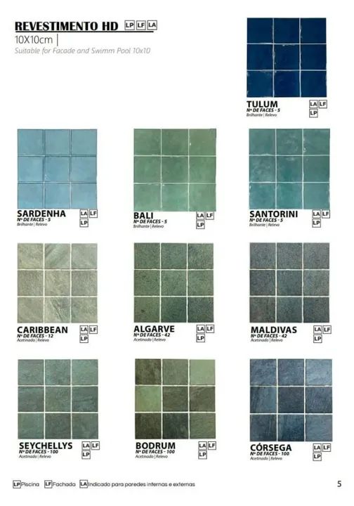 Revestimento para piscinas e fachadas-Linha MARES (Retirada em  Cordeirópolis Sp ou consul - Foto 5