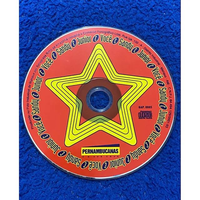 CD antigo raro Especial Pernambucanas Sandy e Júnior e Você