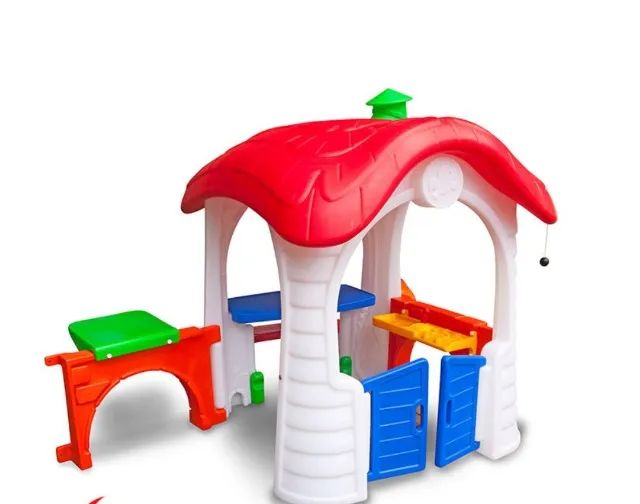 Casinha de brinquedo e boneca playground plastico resistente ao sol e chuva  - Foto 3