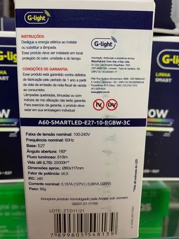 Lâmpada Smart Wi-Fi  10w Inteligente Alexa - Foto 4