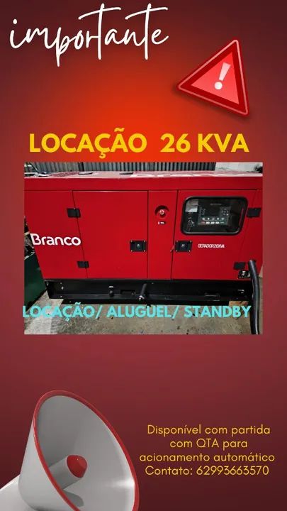 Locação / aluguel de Grupos Geradores