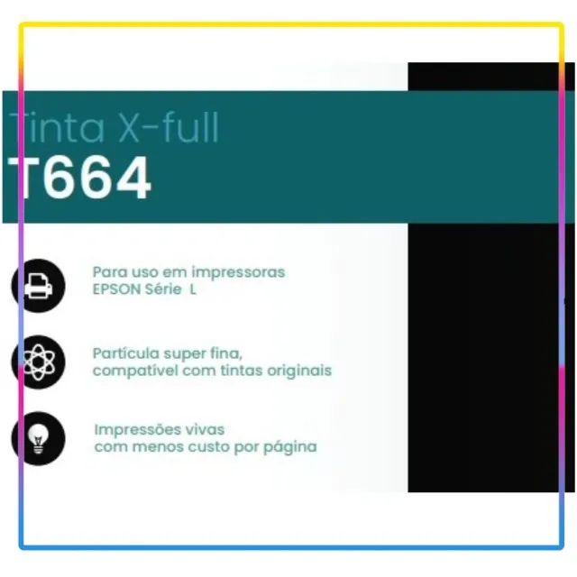 Tintas compatíveis com impressora taque de tinta Epson, HP e Canon - Foto 4