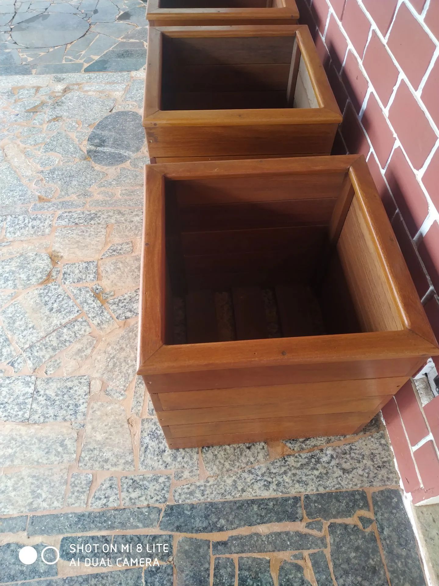 Vaso de madeira Cachepôs 