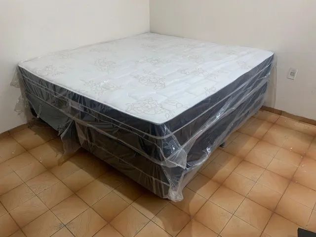 Cama box king size extra luxo 
