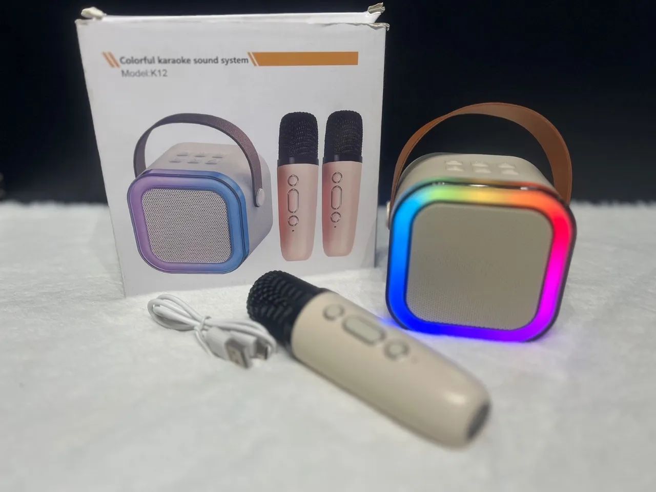 Karaokê Portátil Bluetooth Com Microfone - Foto 2