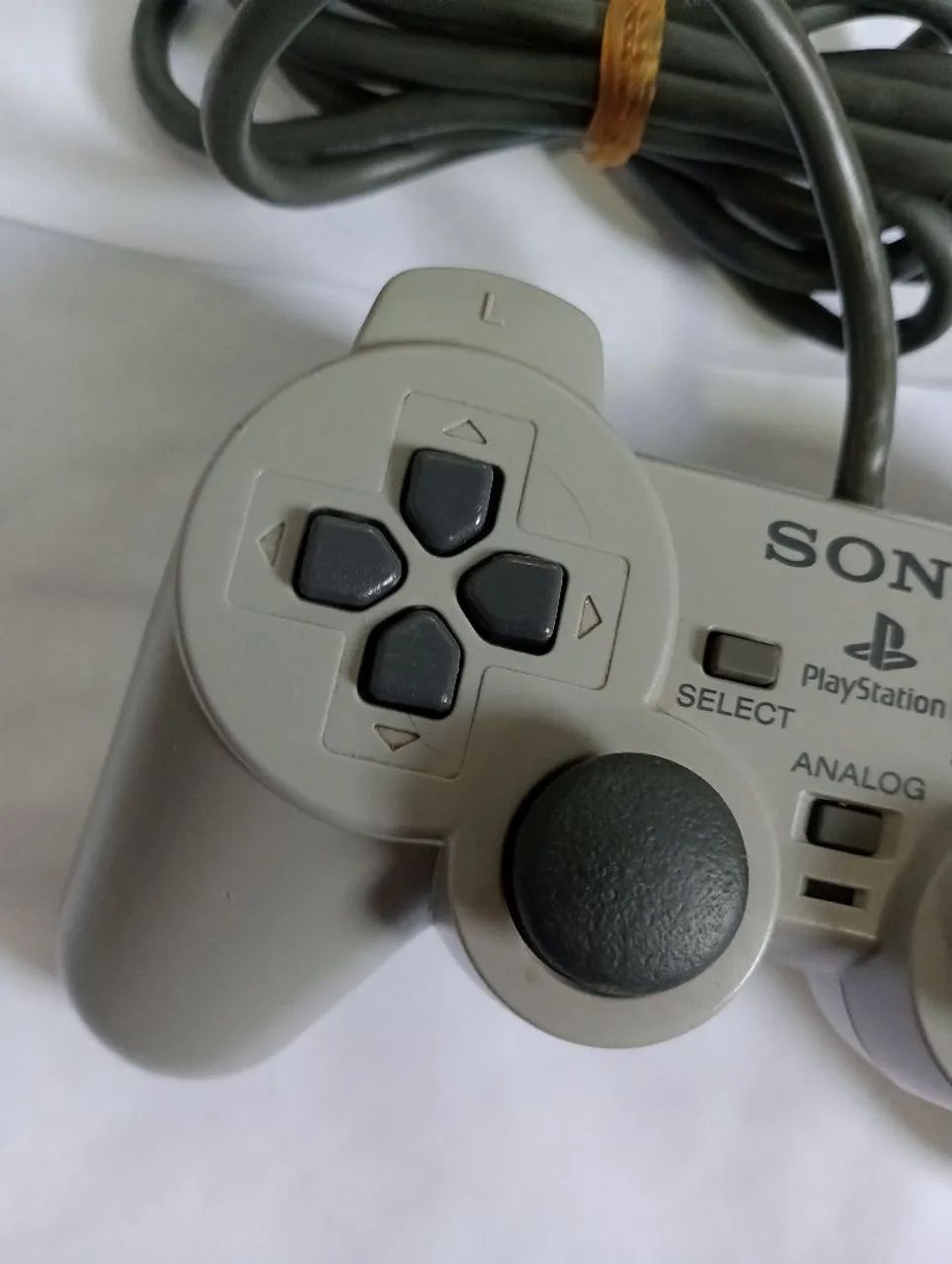 Controle Ps1 Original Clássico Cinza Dualshok  - Foto 4