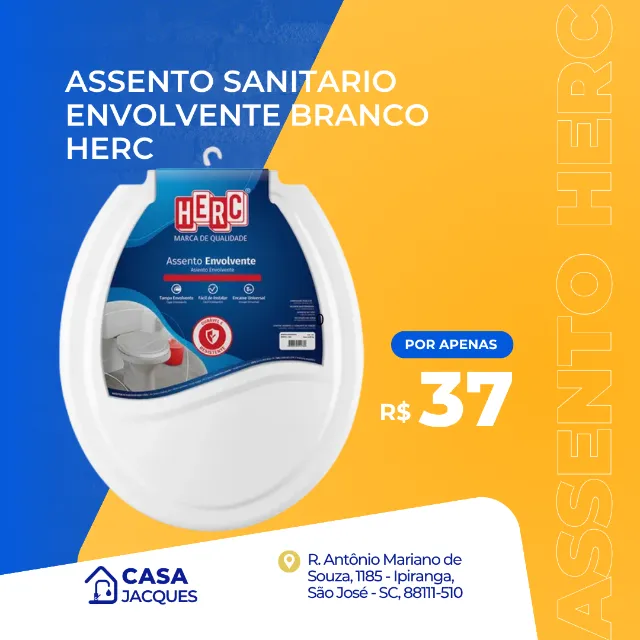 Assento Sanitário Envolvente Branco Herc