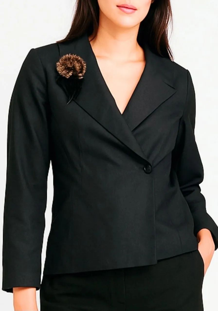 Blazer com  broche Besancon tam 