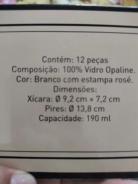 Jogo de Chá com 6 Peças - Novo - Foto 6