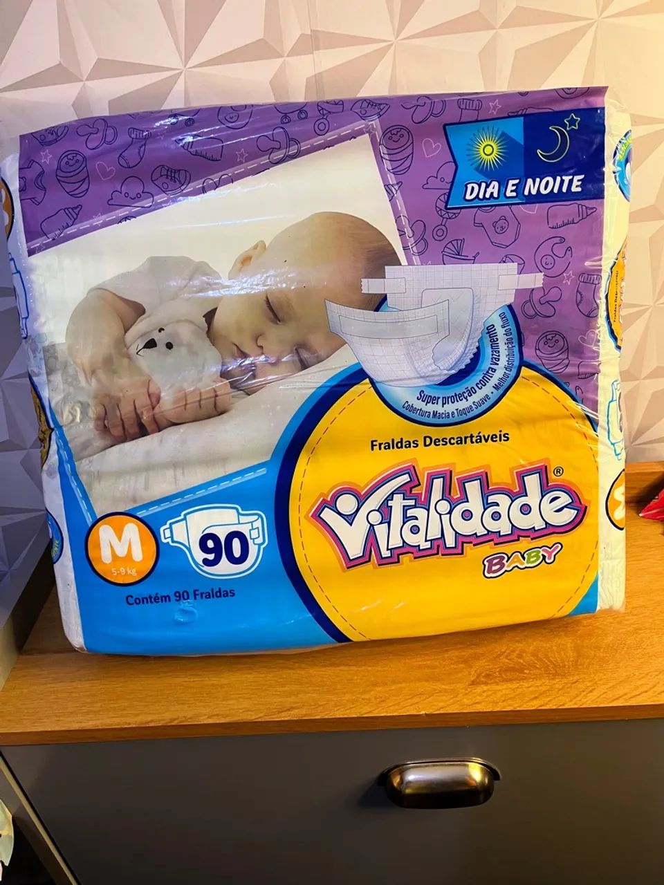 Fraldas Descartáveis Vitalidade Baby P - 100 unidades - Foto 2