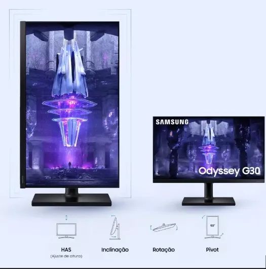 Monitor Samsung Odyssey G30 24 Polegadas 144Htz - Foto 2
