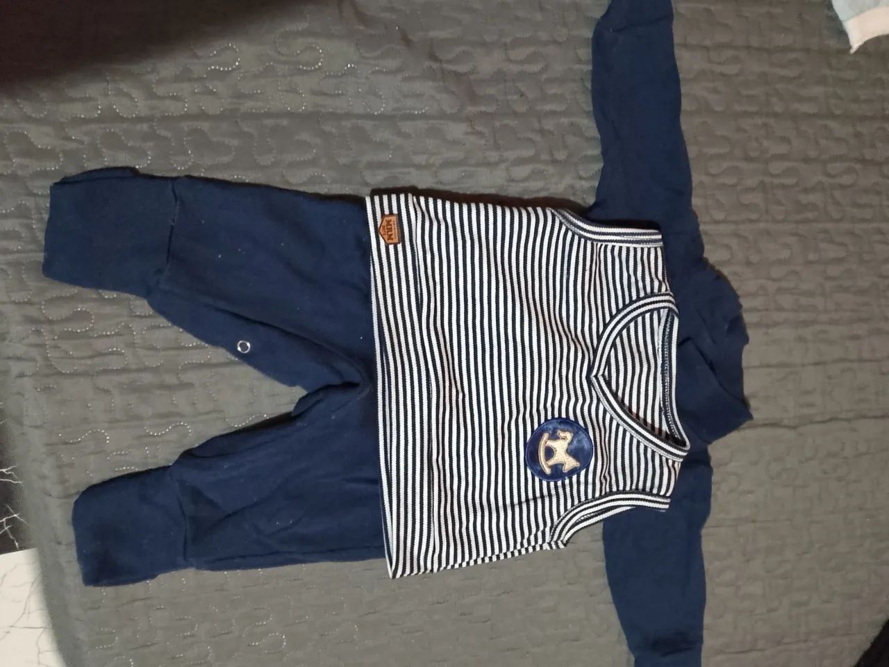 Conjunto Bebê - Camiseta e Shorts - Tamanho P - Foto 5