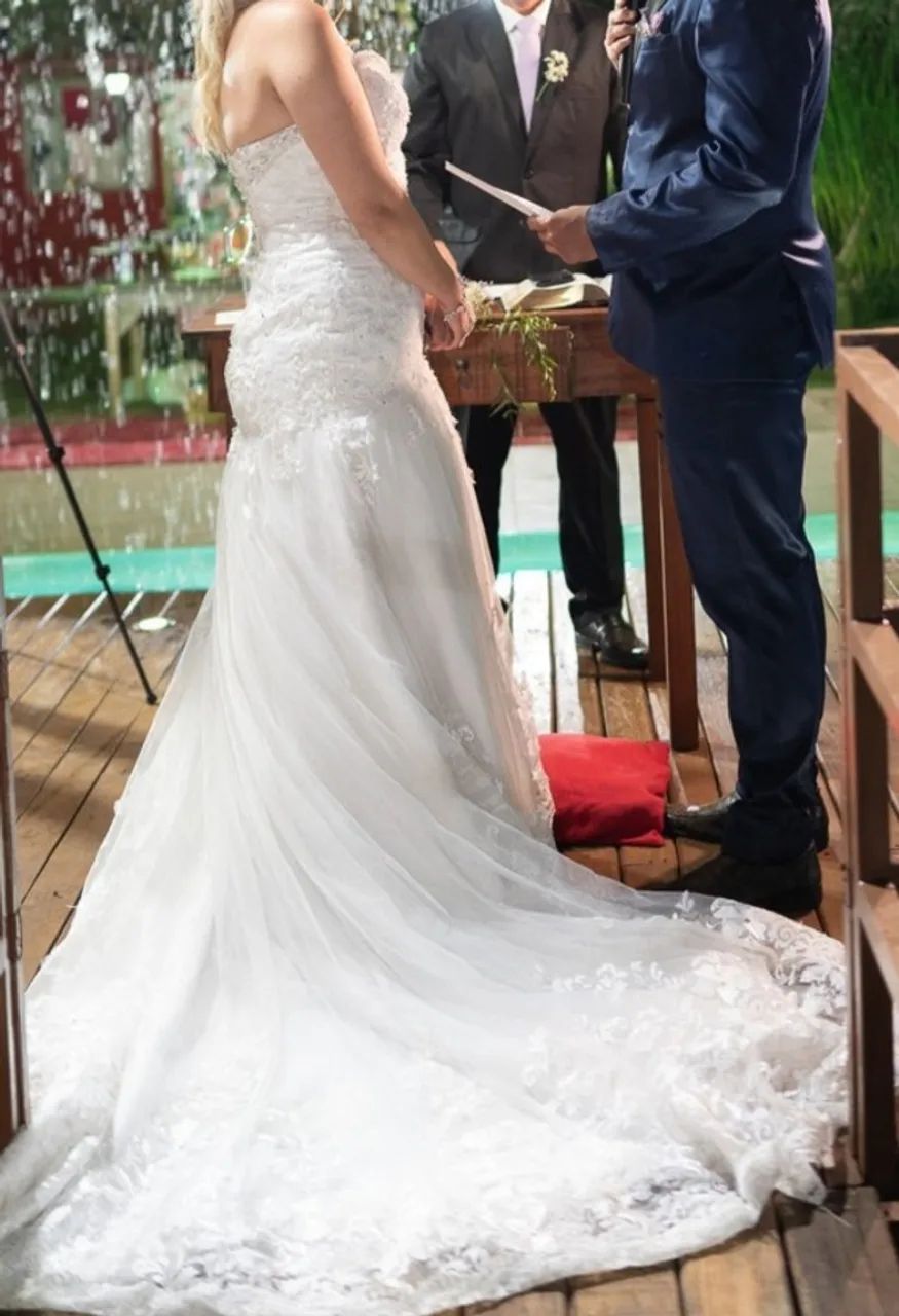 Vestido de noiva Semi sereia  - Foto 3