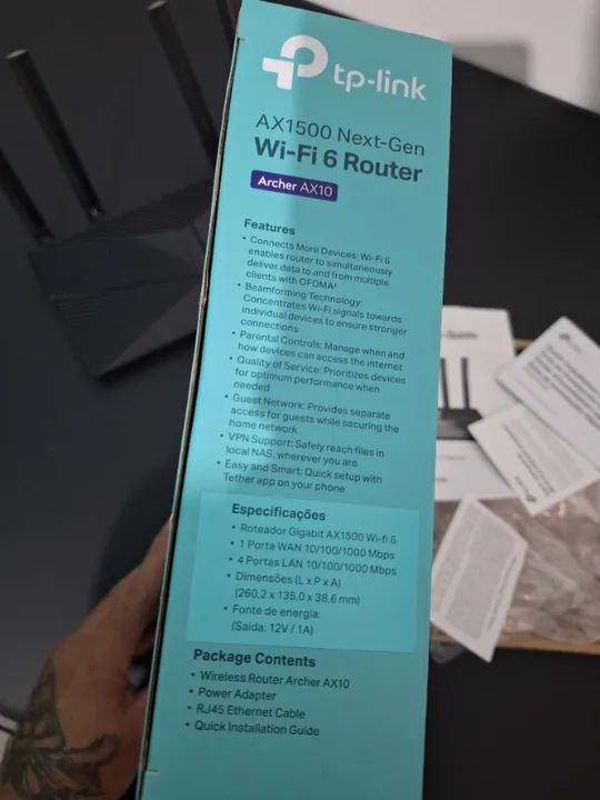 Roteador Gamer Tp-Link Ax10 - Foto 6