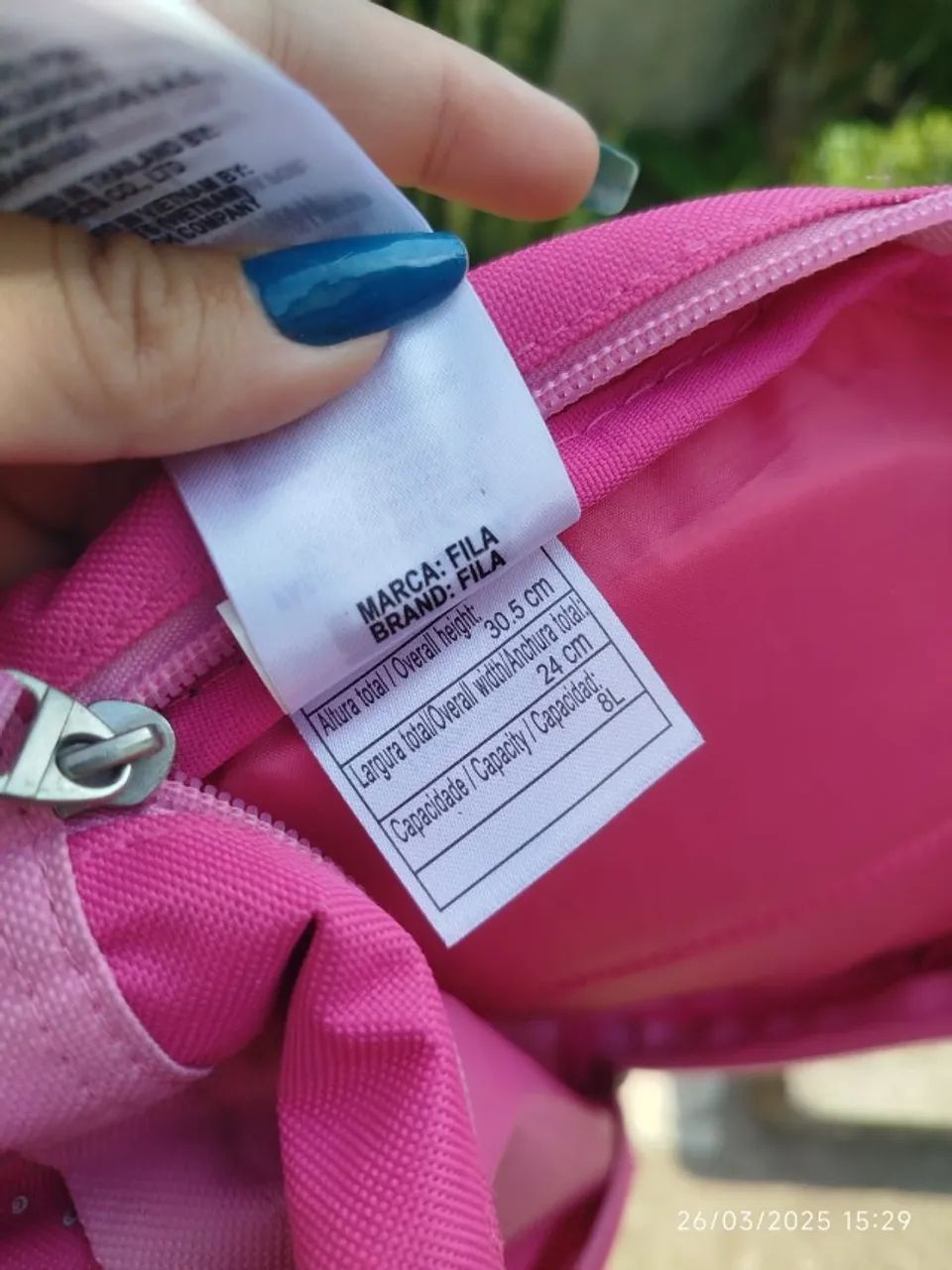 Mini Mochila Fila - Rosa - Usada - Foto 2