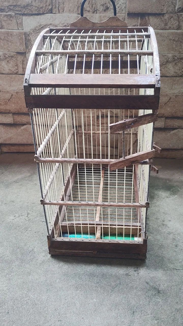 Gaiola de Madeira para Pássaros - Foto 2