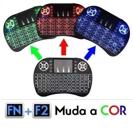 Mini teclado Tvs, Tv Box, Xbox 360, Xbox One, PS3 e PS4, Ipad, Notebook - Foto 4