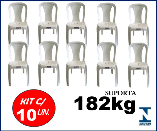 cadeira plastica bistrô de Alta Resistencia - Monobloco.