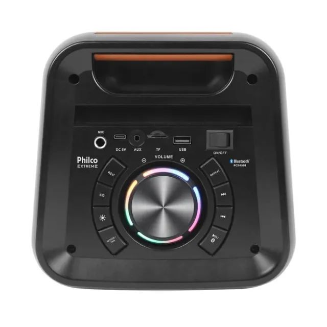 Caixa De Som Amplificada Philco 350W Flash Lights - NOVA - Foto 5