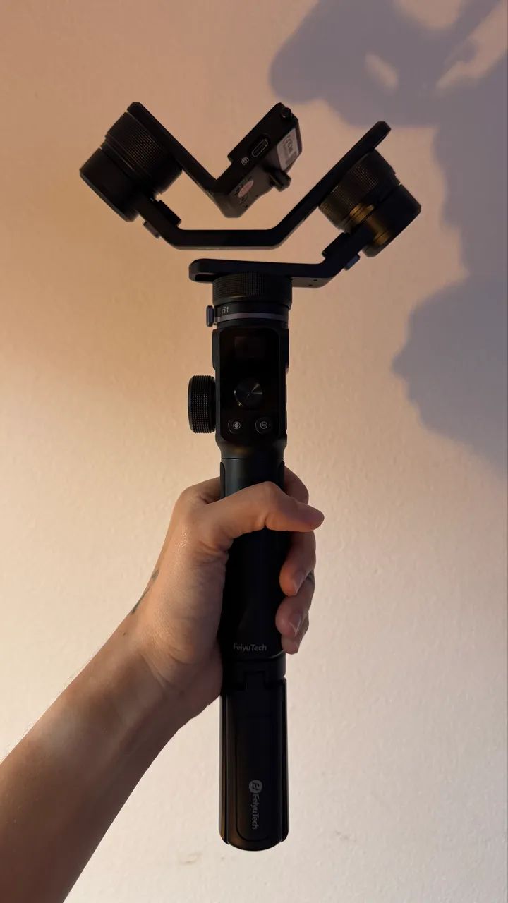 [COMO NOVO NA CAIXA] Gimbal Estabilizador FeiyuTech G6 Max 1,2kg Cor Preto Caixa Original - Foto 4