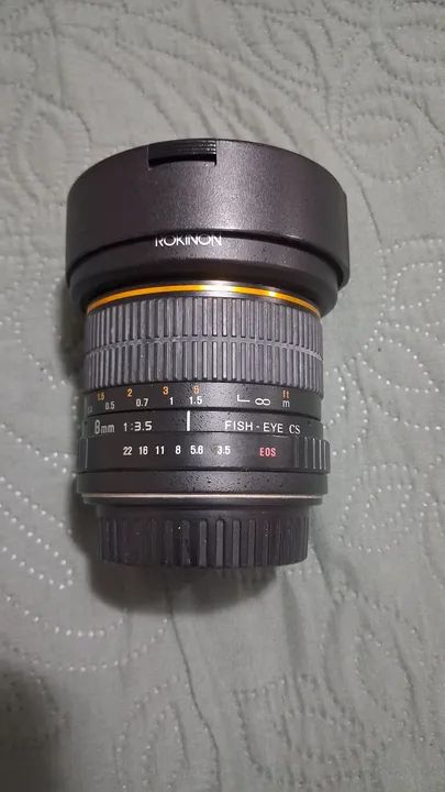 Lente Rokinon 8mm Fish-Eye para Câmeras Canon EOS