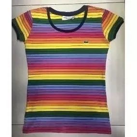 Camiseta Baby look Arco íris - Foto 2