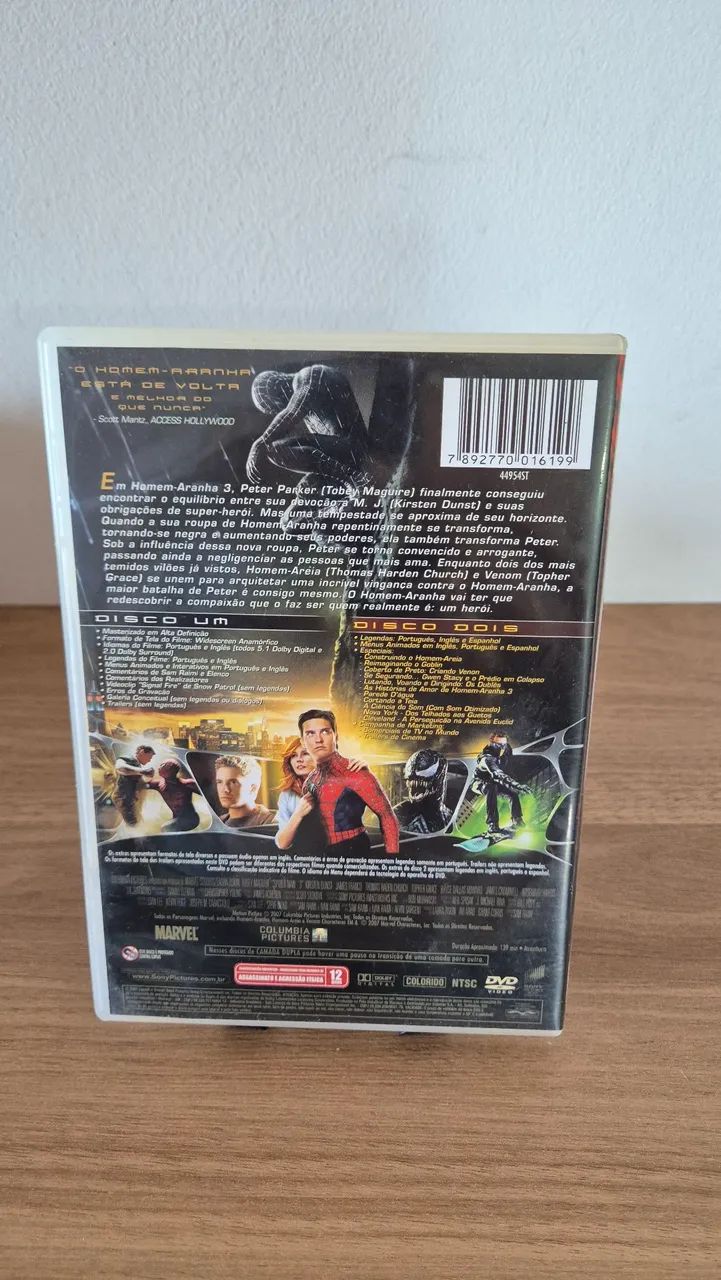 DVD DUPLO HOMEM ARANHA 3 - Foto 2