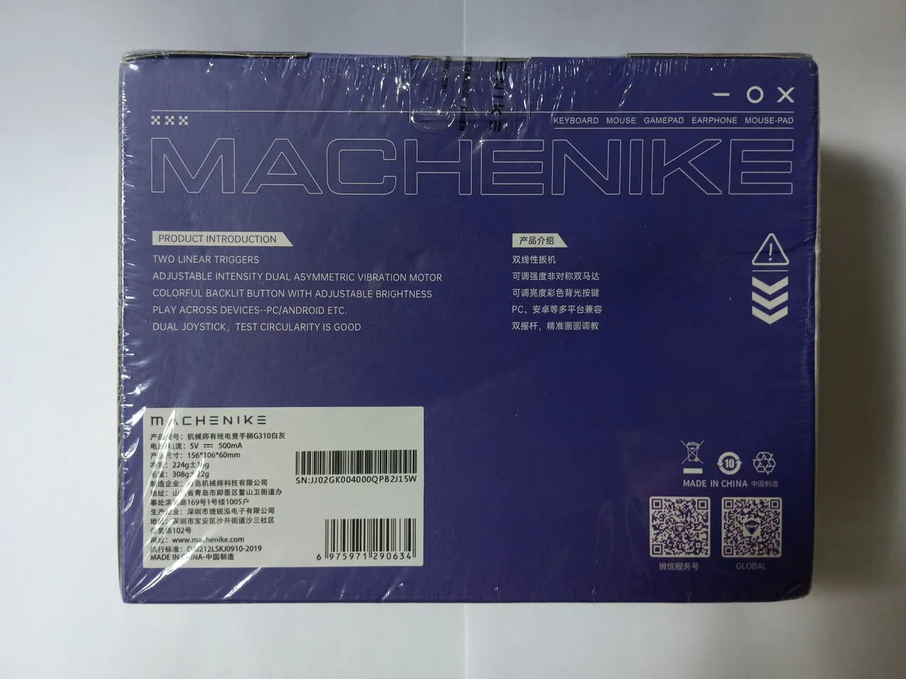 Controle de Jogo Machenike G310 - Novo - Original